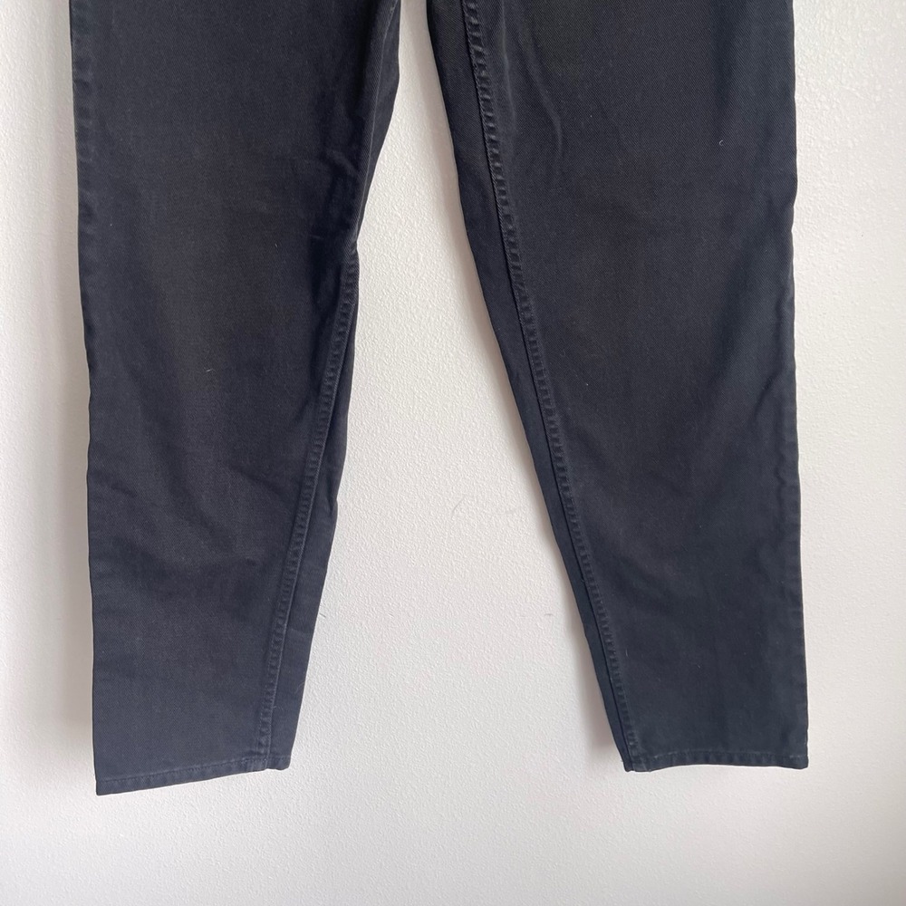Vintage Eddie Bauer High-Waist‎ Straight Tapered Leg Black Jeans Size 12 - Picture 6 of 9